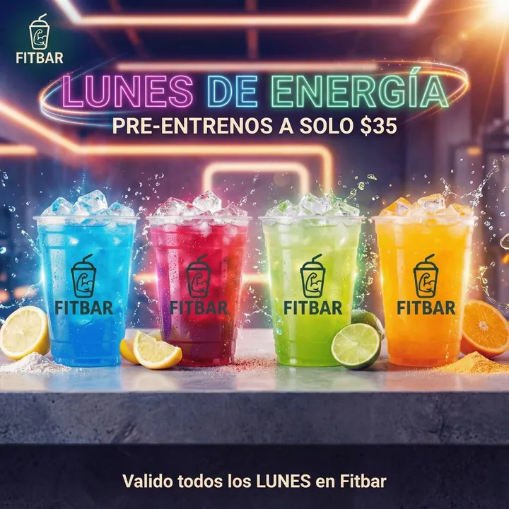 Lunes de energía: pre-entrenos a $35